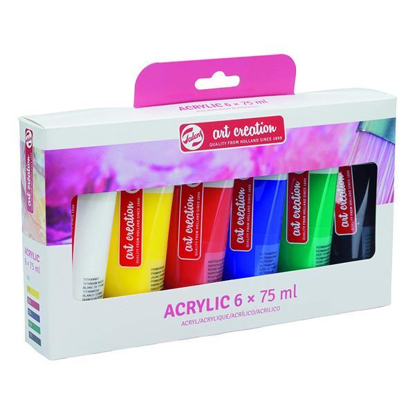 Talens - Art Creation - Acrylic Paint - Set of 6 x 75mL