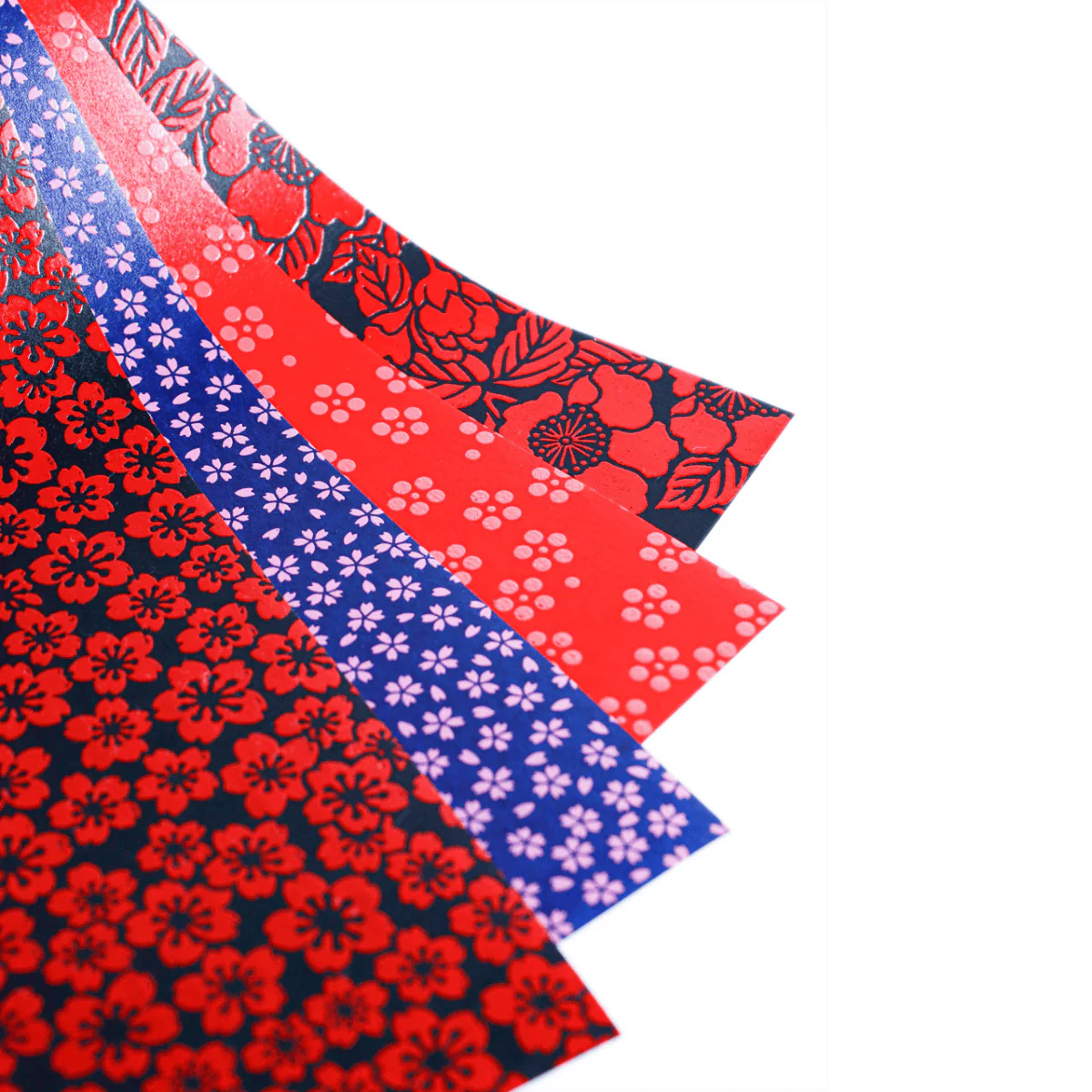The Japanese Paper Place - Paper Potluck - Lacquered Yuzen Collection - Floral - Set of 4 - Image 2