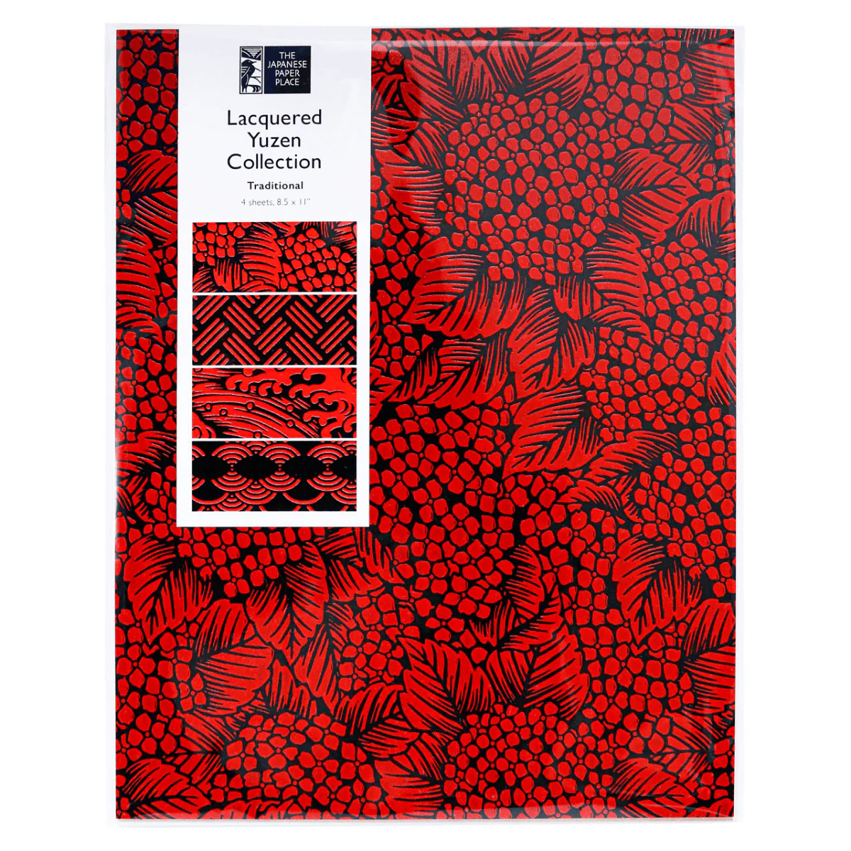 The Japanese Paper Place - Paper Potluck - Lacquered Yuzen Collection - Traditional - Set of 4