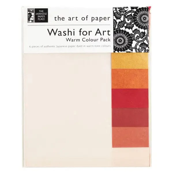 The Japanese Paper Place - Washi for Art - Warm Colour Pack