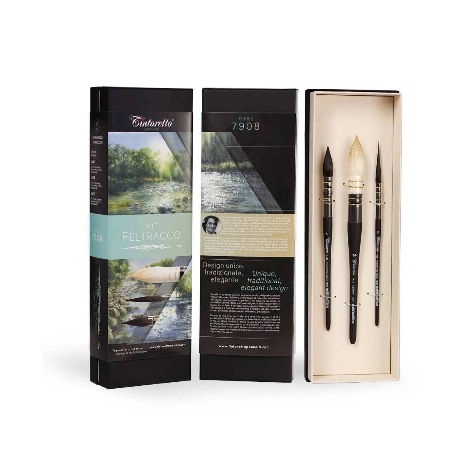 Tintoretto - Signature Artist Kit: Feltracco - 3 Piece Brush Set