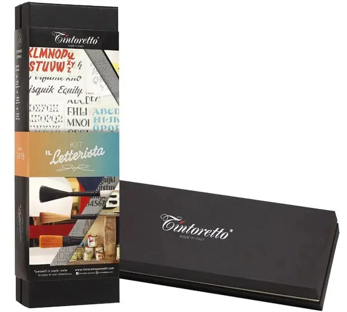 Tintoretto - Signature Artist Kit: Il Letterista - 3 Piece Lettering Brush Set - Image 3