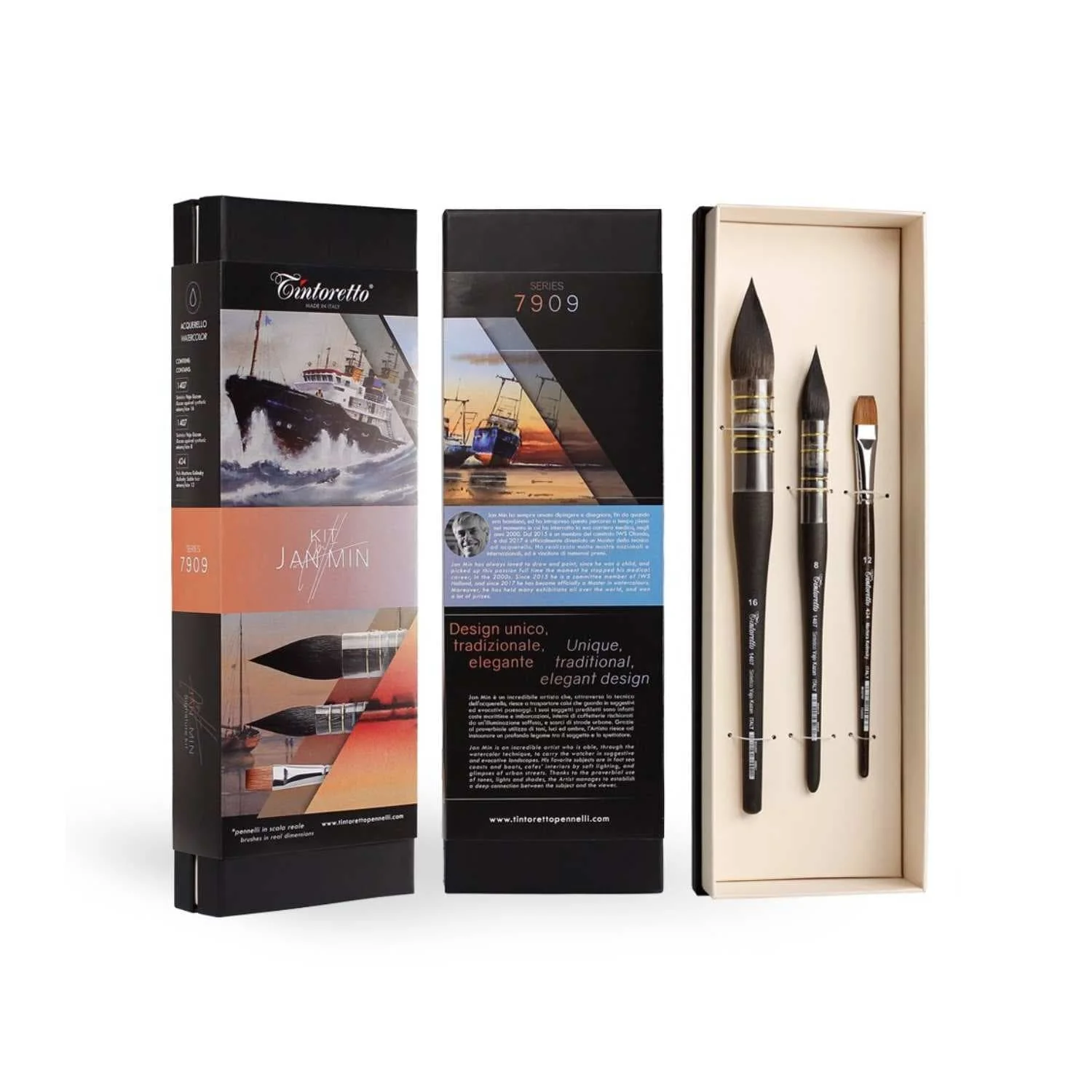 Tintoretto - Signature Artist Kit: Jan Min - 3 Pieces Brush Set