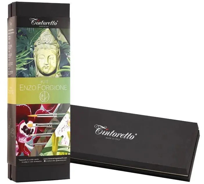 Tintoretto - Signature Artist Kit: Enzo Forgione - 4 Piece Brush Set - Image 3