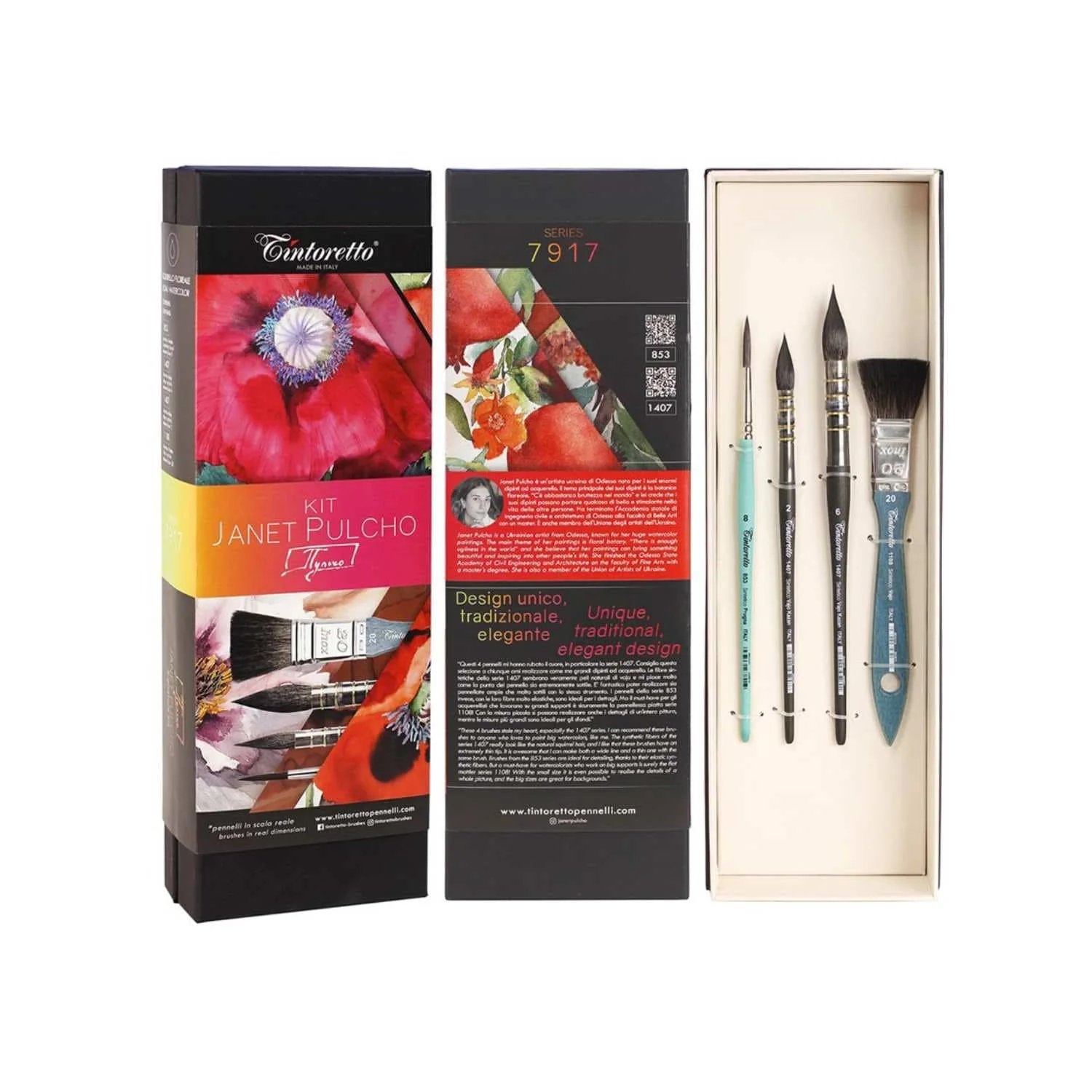 Tintoretto - Signature Artist Kit: Janet Pulcho - 4 Piece Brush Set