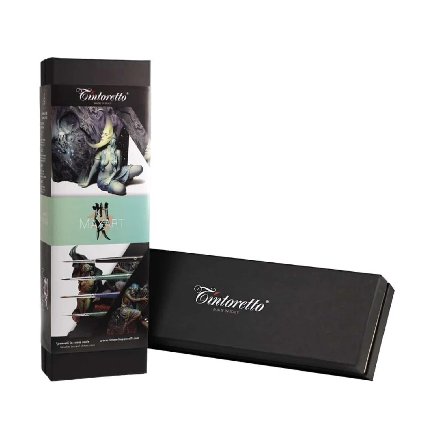Tintoretto - Signature Artist Kit: MaxArt - 4 Piece Miniature Painting Brush Set - Image 3