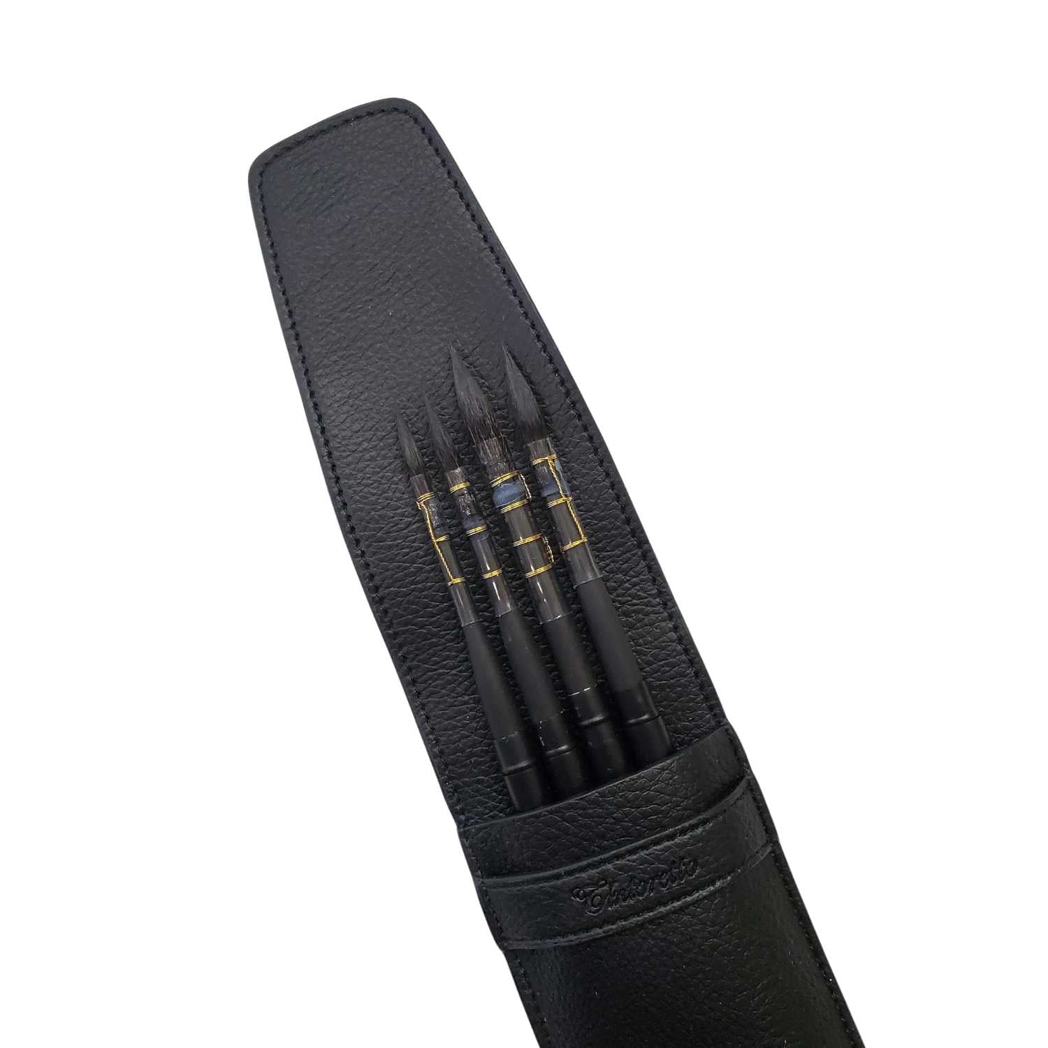 Tintoretto - Pocket Brushes + Faux Leather Case - Series 1337 - Set of 4 - Synthetic Squirrel - Image 3