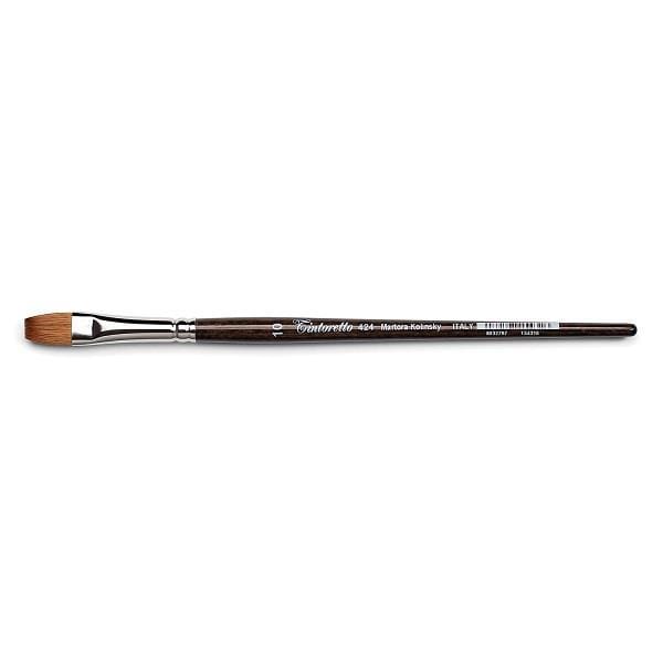 Tintoretto - Martora Kolinsky Sable Brush - Series 424 - Flat - Size 8