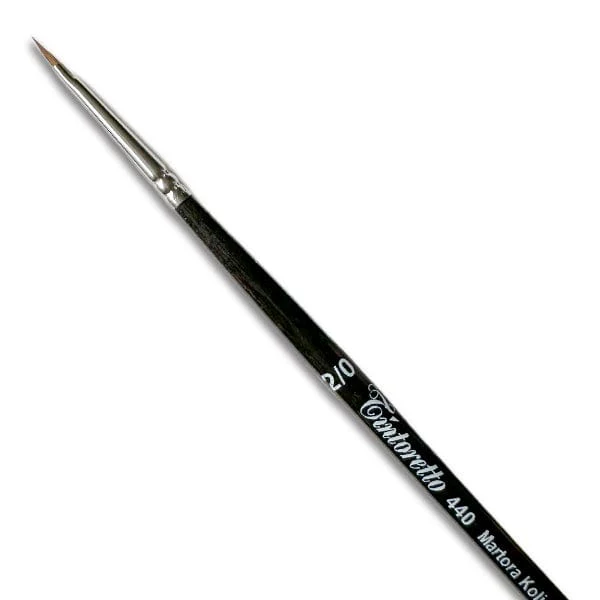 Tintoretto - Martora Kolinsky Sable Brush - Series 440 - Filbert - Size 0