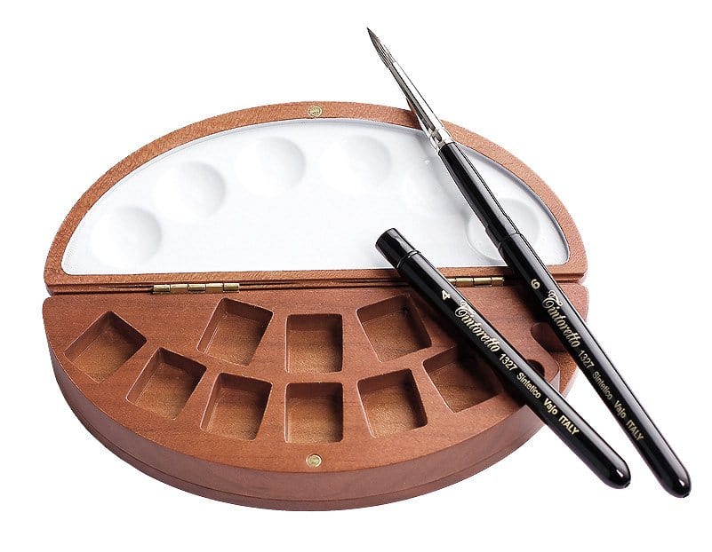 Tintoretto - Pocket Brushes + Half-Moon Case - Set of 3 - Series 1326 - Natural Sable - Image 3