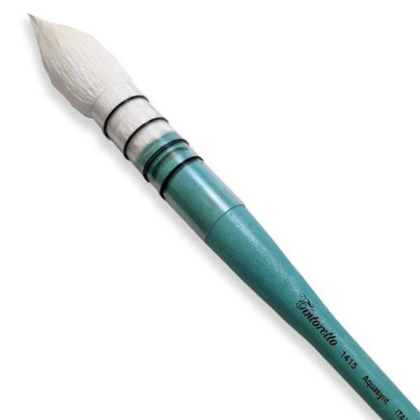 Tintoretto - Aquasynt - Synthetic Goat Hair Brush - Series 1415 - Round - Size 12