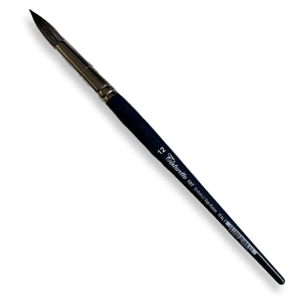 Tintoretto - Synthetic Kazan Squirrel Brush - Series 107 - Round - Size 12