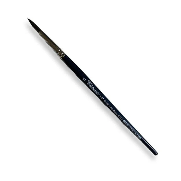 Tintoretto - Synthetic Kazan Squirrel Brush - Series 107 - Round - Size 6