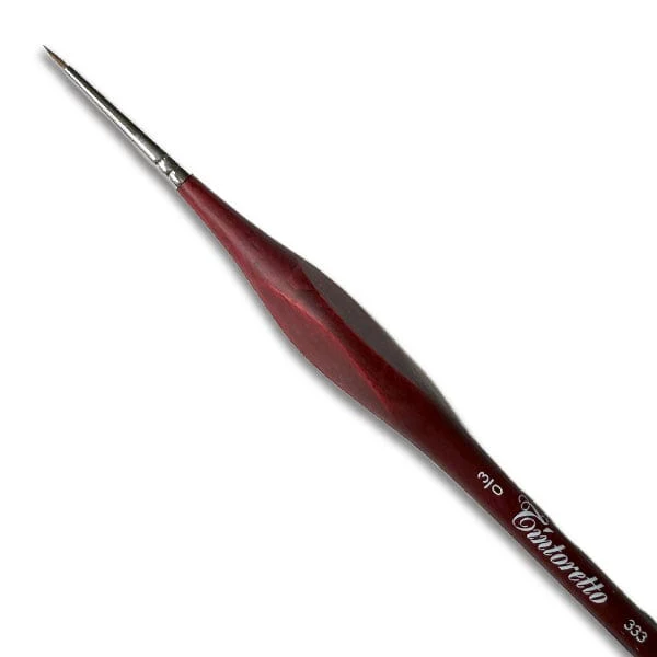 Tintoretto - Triangle Handled Sable Brush - Series 333 - Round - Size 3/0