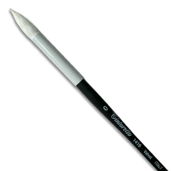 Tintoretto - Velvet Synthetic Brush - Series 1416 - Round - Size 0