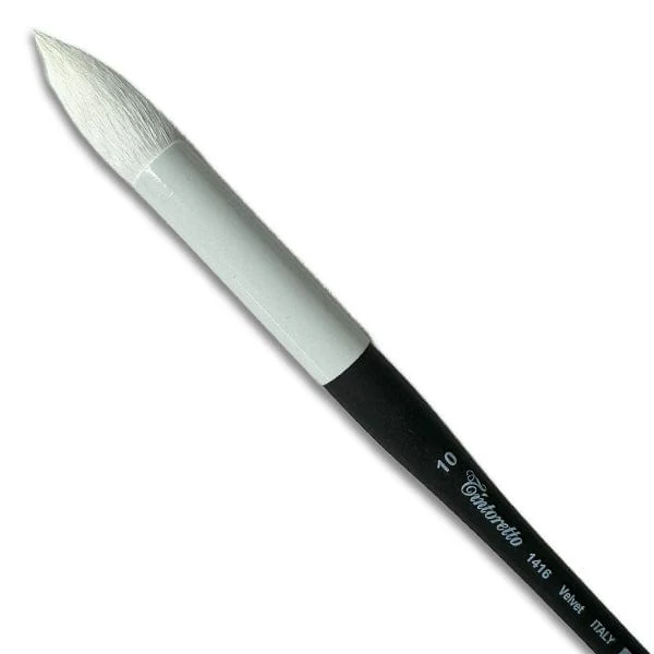 Tintoretto - Velvet Synthetic Brush - Series 1416 - Round - Size 10