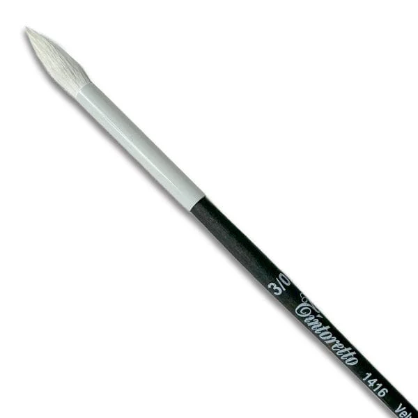 Tintoretto - Velvet Synthetic Brush - Series 1416 - Round - Size 3/0