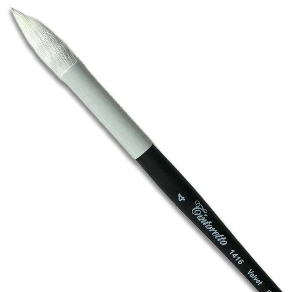 Tintoretto - Velvet Synthetic Brush - Series 1416 - Round - Size 4