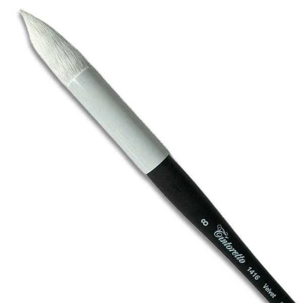 Tintoretto - Velvet Synthetic Brush - Series 1416 - Round - Size 8