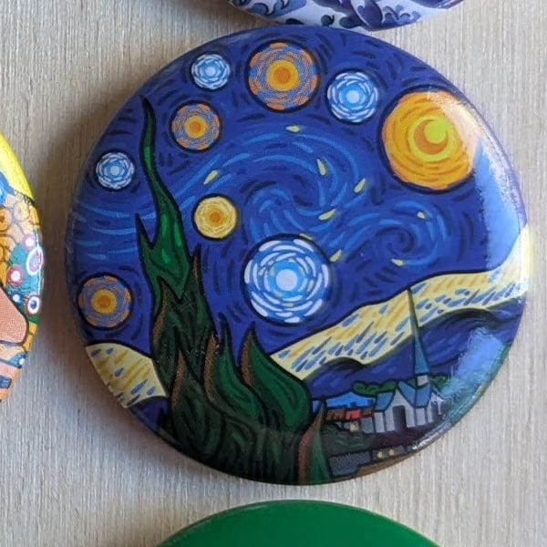 Today is Art Day - Stylized Art Pin-Back Buttons - Image 10