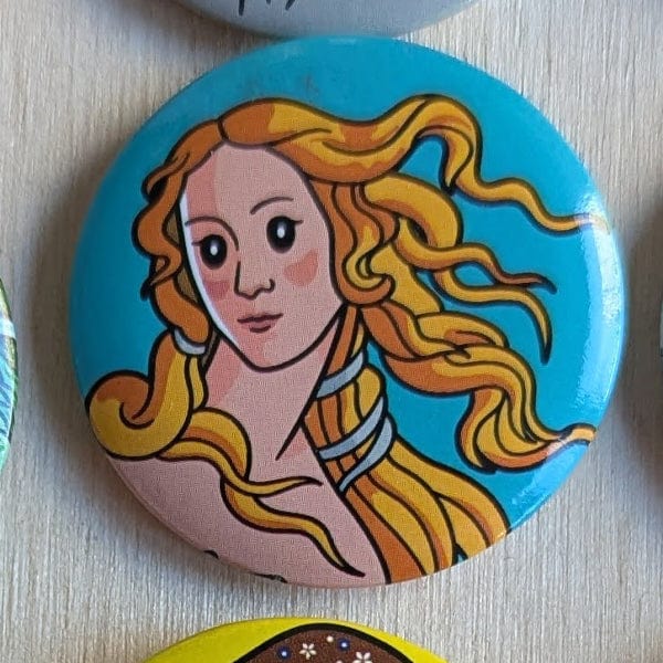 Today is Art Day - Stylized Art Pin-Back Buttons - Image 2