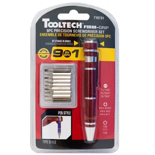 Tooltech - Precision Screwdriver Set - 9 Pieces