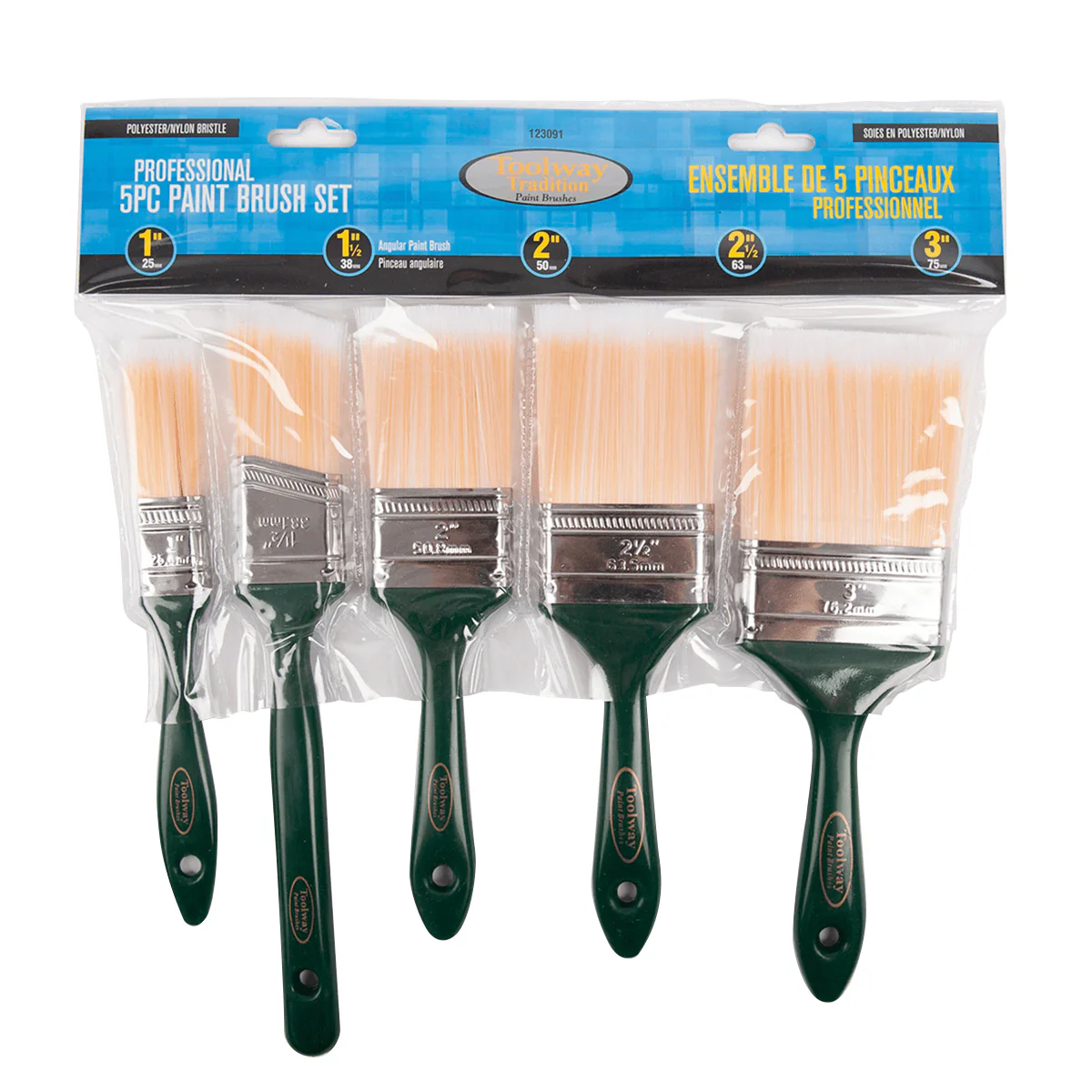 Toolway Tradition - Nylon Brush Set - 5 Pieces