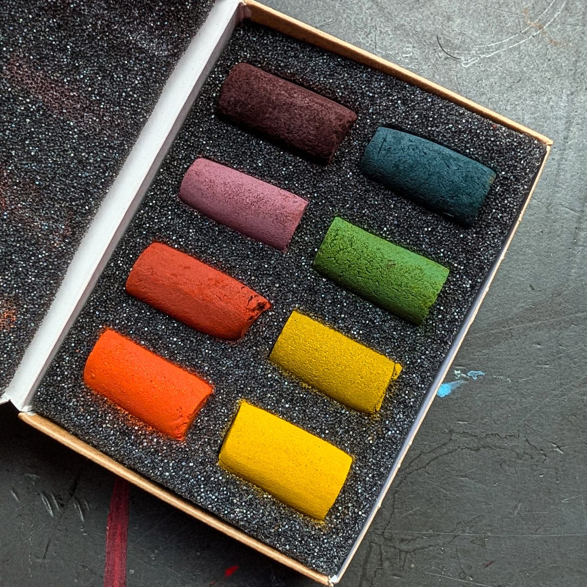 Unison Colour - Handmade Soft Pastels - Autumn Mini Set - 8 Half Sticks - Image 2