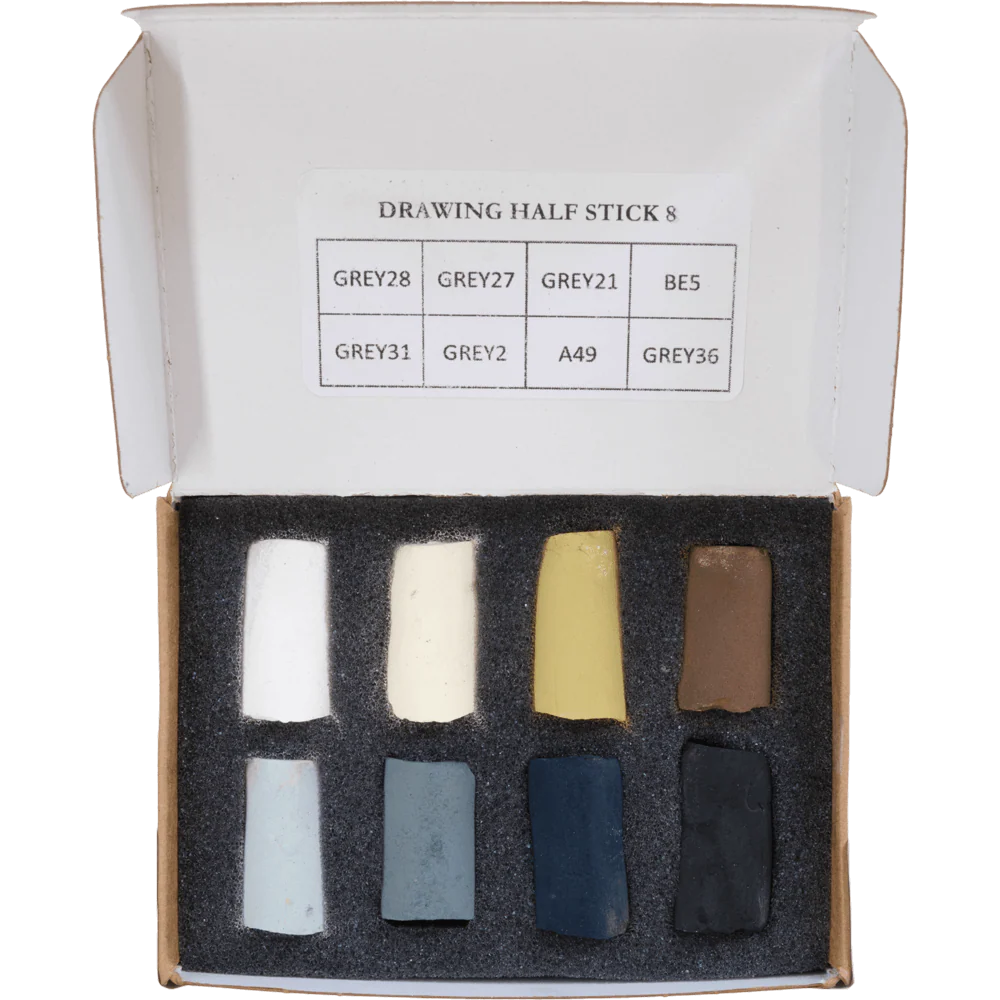 Unison Colour - Handmade Soft Pastels - Drawing Set - 8 Half Sticks