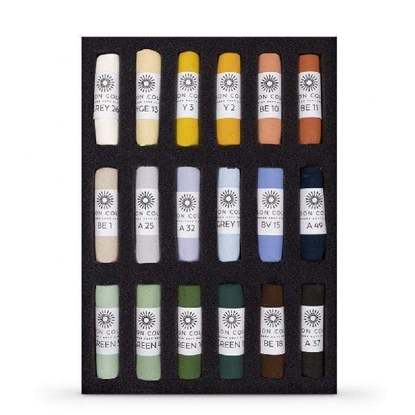 Unison Colour - Handmade Soft Pastels - Landscape Set - 18 Full Sticks