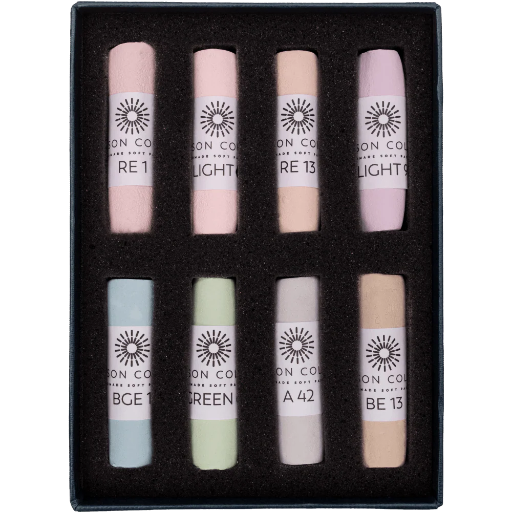 Unison Colour - Handmade Soft Pastels - Light Set - 8 Full Sticks