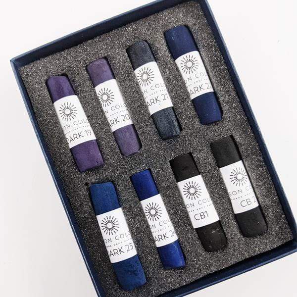 Unison Colour - Handmade Soft Pastels - Midnight Set - 8 Full Sticks - Image 2