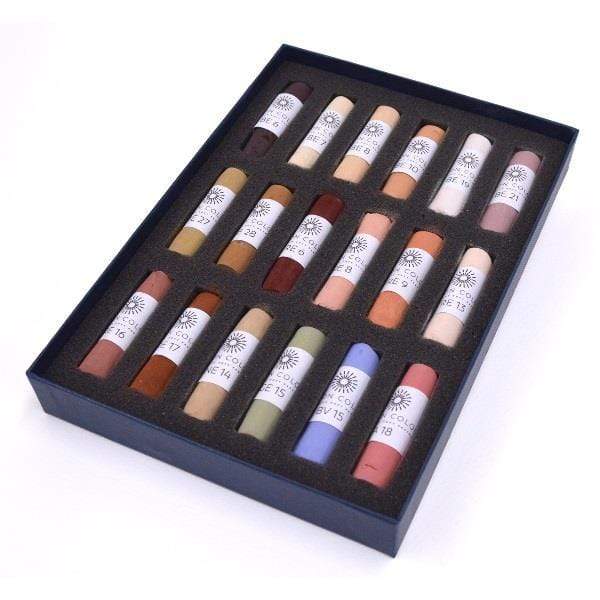 Unison Colour - Handmade Soft Pastels - Portrait Set - 18 Full Sticks