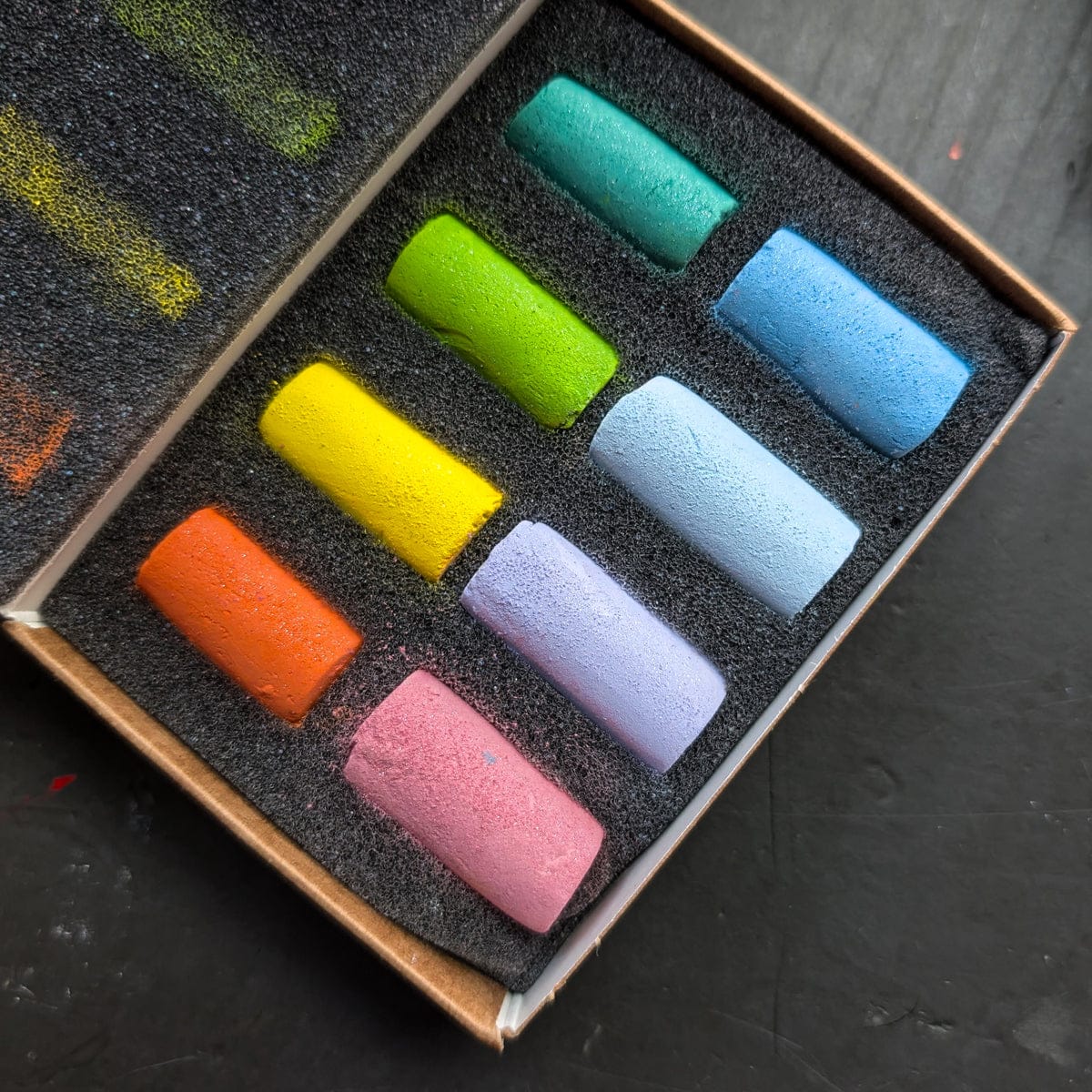 Unison Colour - Handmade Soft Pastels - LIMITED EDITION - Summer Sparkle Mini Set - 8 Half Sticks - Image 2