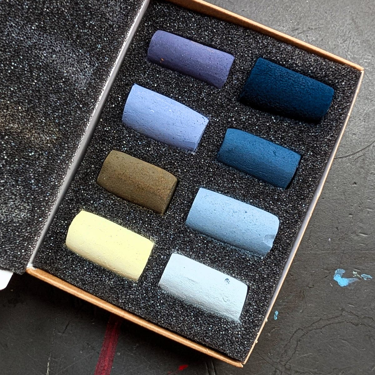 Unison Colour - Handmade Soft Pastels - Winter Mini Set - 8 Half Sticks - Image 2