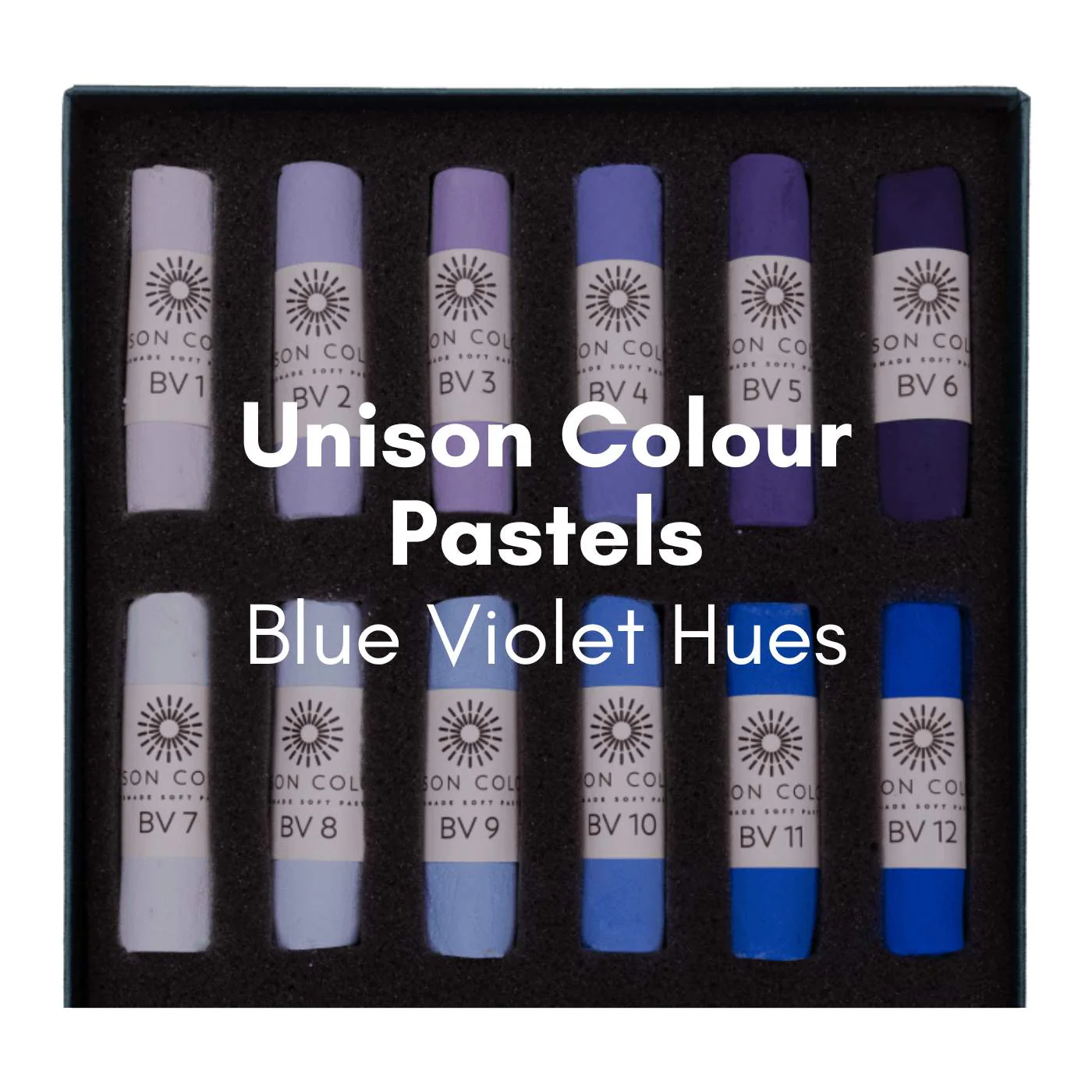 Unison Colour - Handmade Soft Pastels - Blue Violet Hues