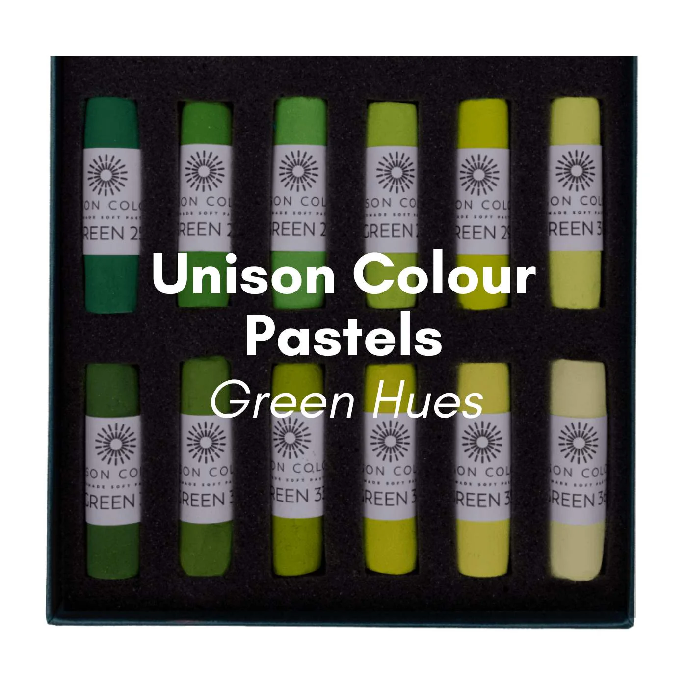 Unison Colour - Handmade Soft Pastels - Green Hues