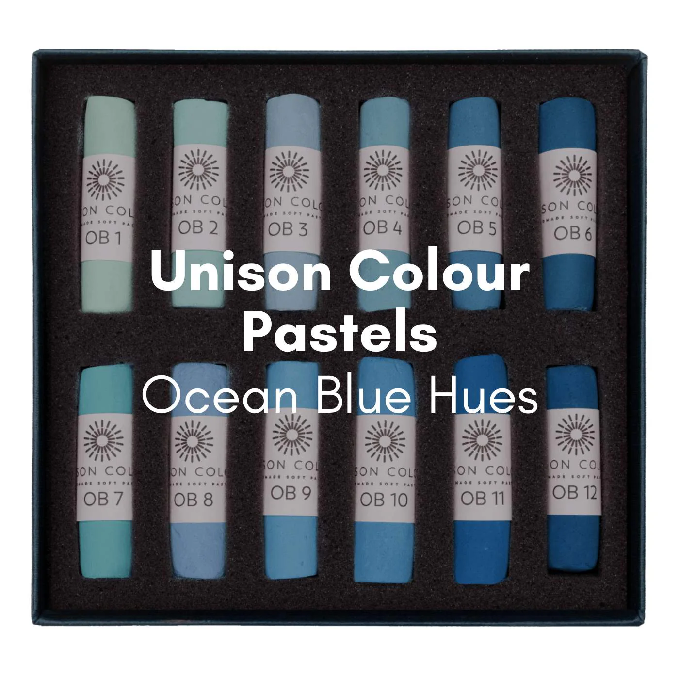 Unison Colour - Handmade Soft Pastels - Ocean Blue Hues