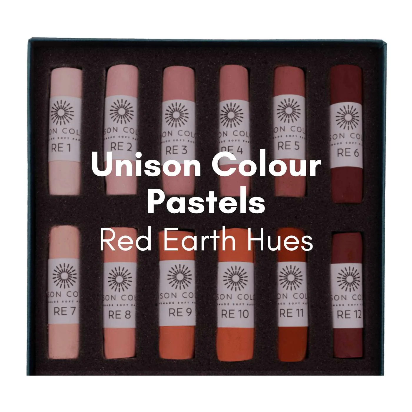 Unison Colour - Handmade Soft Pastels - Red Earth Hues