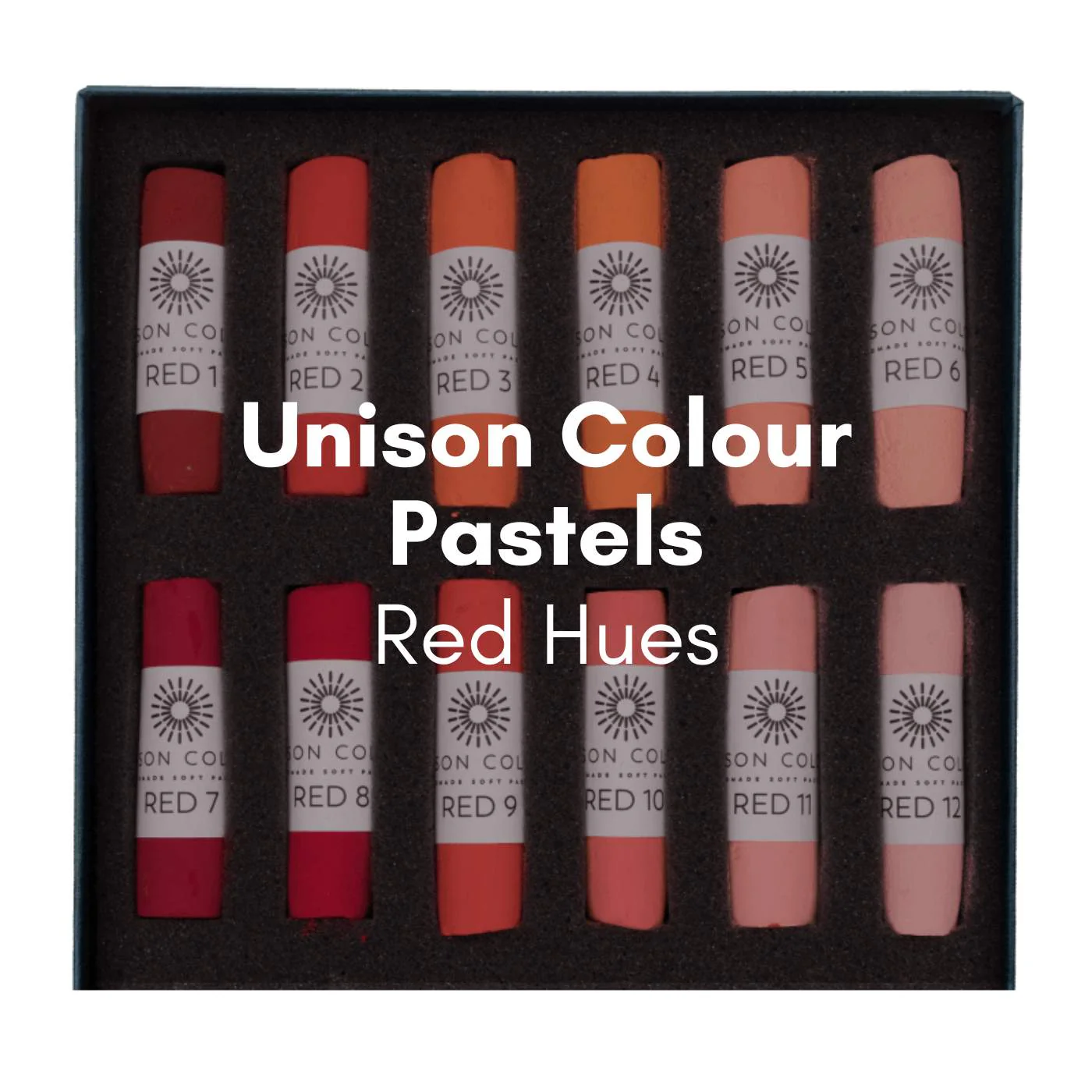 Unison Colour - Handmade Soft Pastels - Red Hues