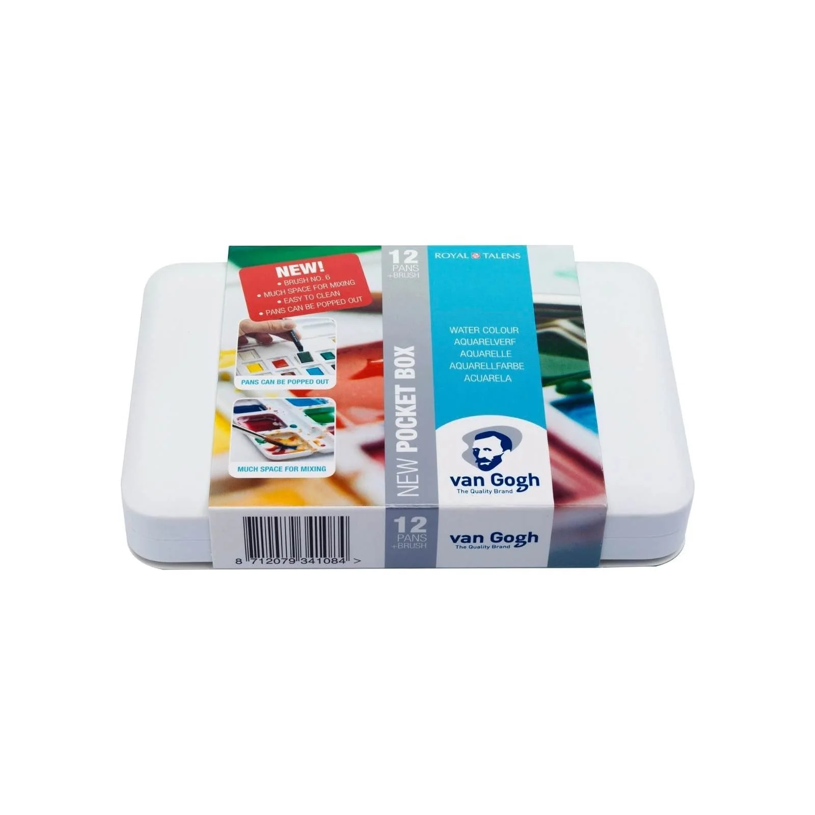 Van Gogh - Watercolour Half Pans - New Pocket Box - Set of 12 Colours - Image 4