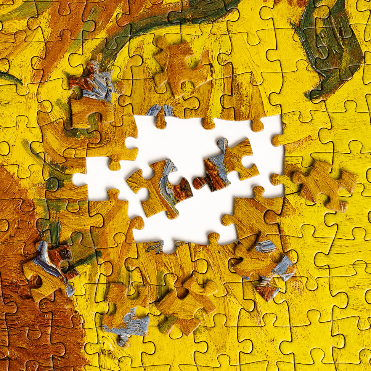 Vincent van Gogh's Sunflowers - 1,000 Piece Jigsaw Puzzle - Image 2