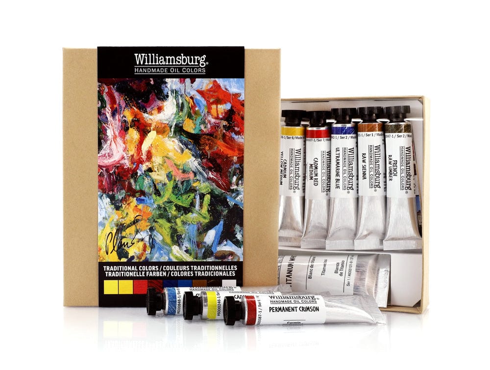 Williamsburg - Handmade Oil Colours - Set of 9 x 11mL Tubes - Traditional Colours