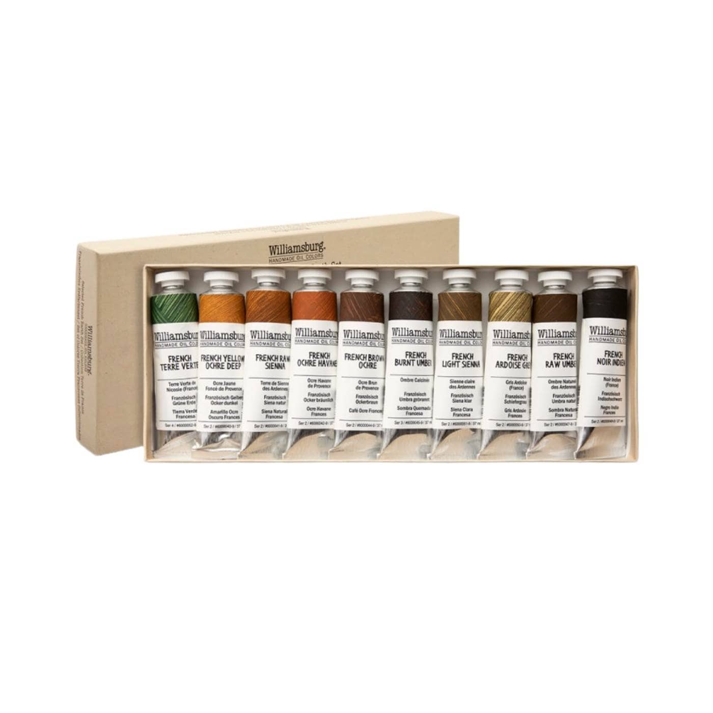 Williamsburg - Handmade Oil Colours - Set of 10 x 37mL Tubes - French Earth Colours - Image 2
