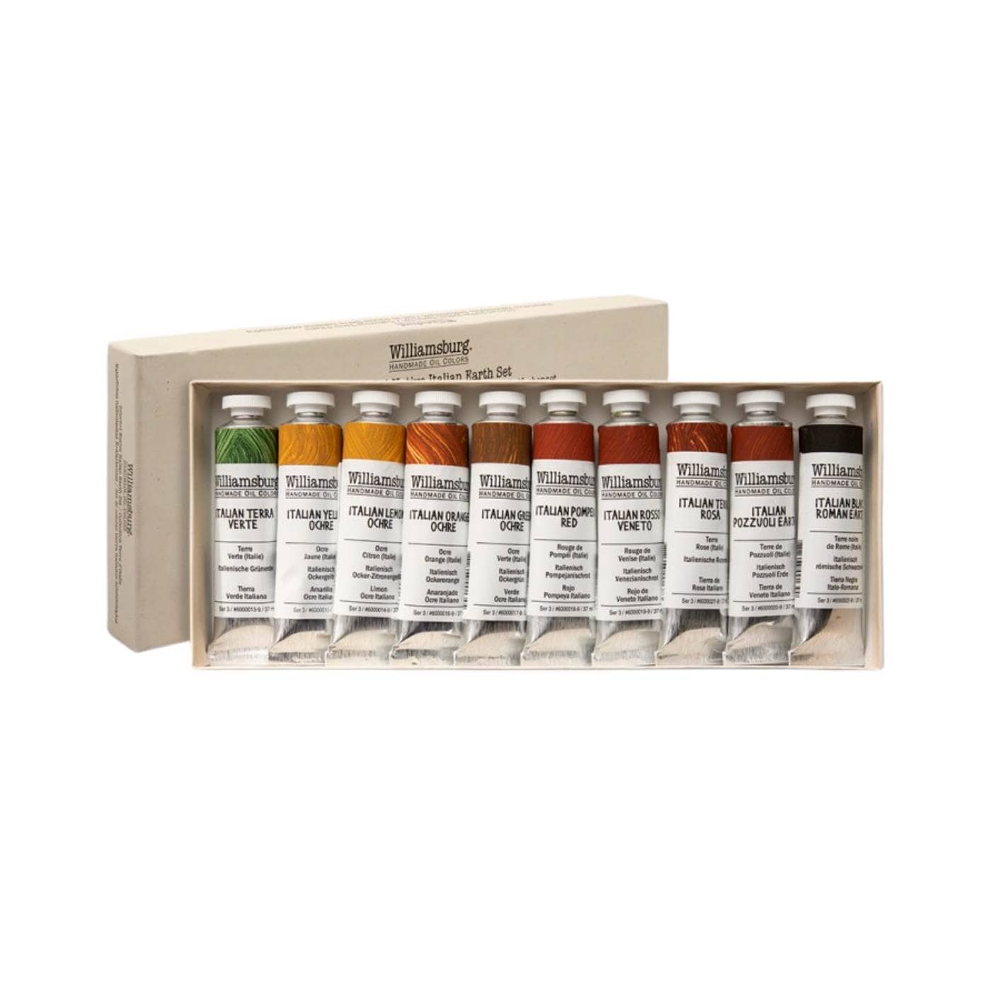 Williamsburg - Handmade Oil Colours - Set of 10 x 37mL Tubes - Native Italian Earth Colours - Image 2