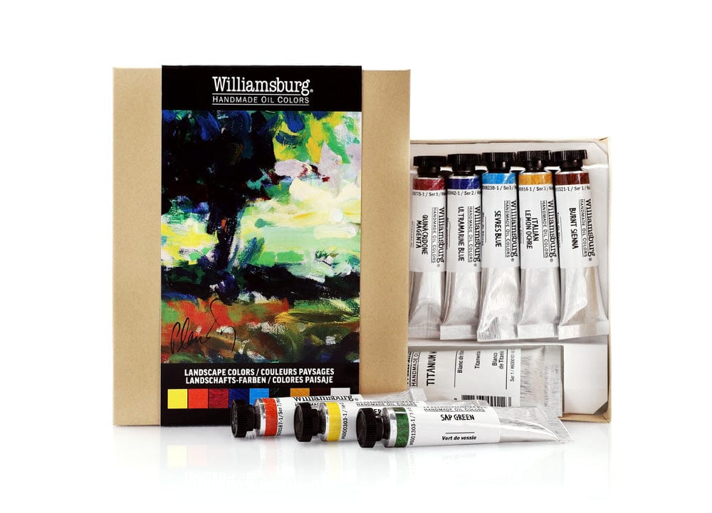 Williamsburg - Handmade Oil Colours - Set of 9 x 11mL Tubes - Landscape Colours