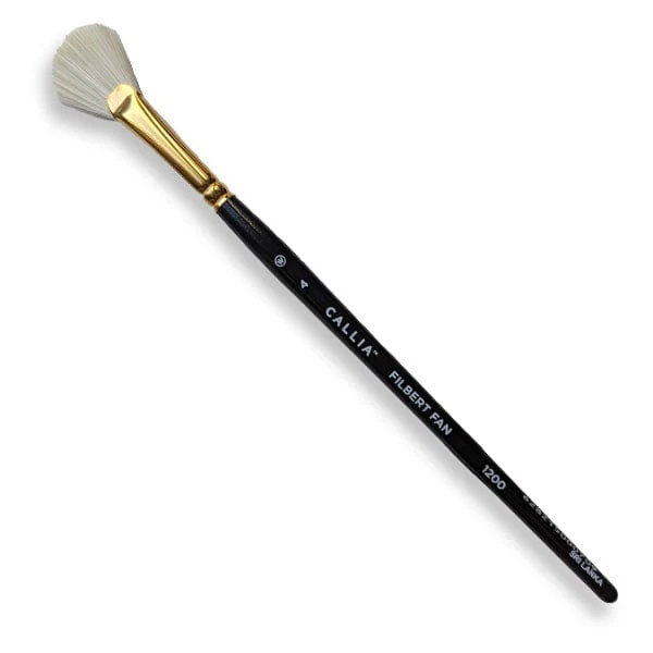 Willow Wolfe - Callia Artist Brushes - Series 1200 - Filbert Fan