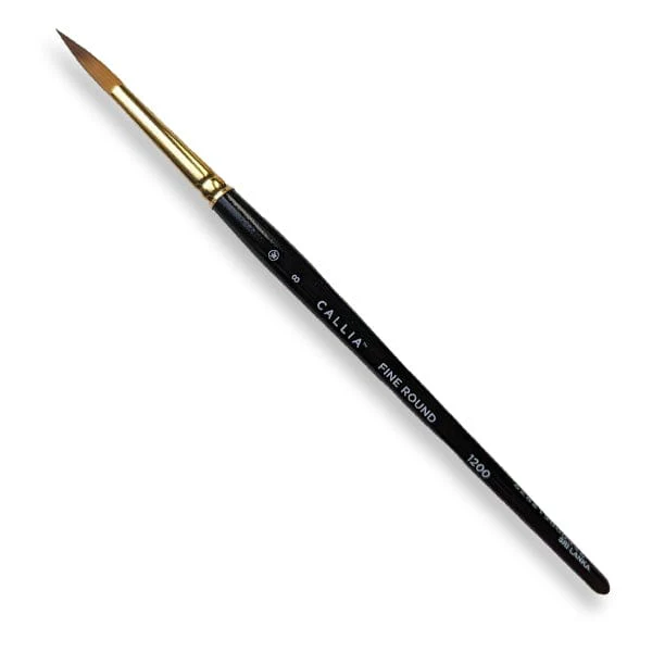 Willow Wolfe - Callia Artist Brushes - Series 1200 - Fine Rounds - Image 3