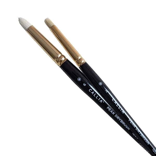 Willow Wolfe - Callia Artist Brushes - Series 1200 - Peak Drybrushes