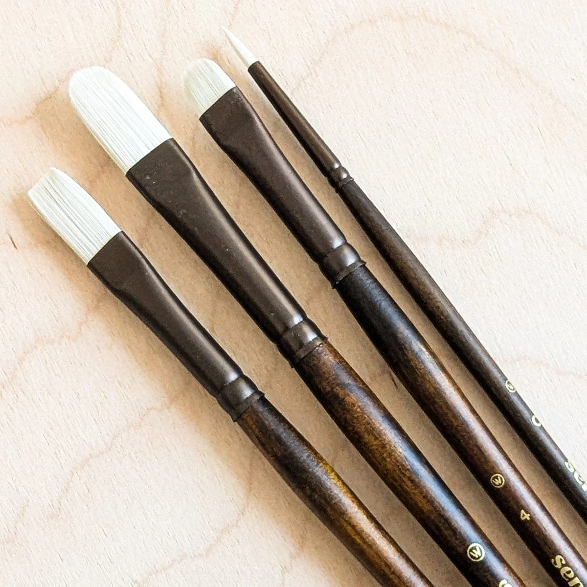 Willow Wolfe - Seneca Artist Brushes - Master Artist Series: Abbott Thayer - 4 Brush Set - Image 2